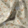 Printed Cotton CROMIGNON Linen / Brown Sugar